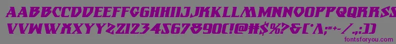 Eternalknightboldital Font – Purple Fonts on Gray Background