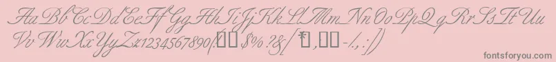 Police Aldridgescriptssk – polices grises sur fond rose