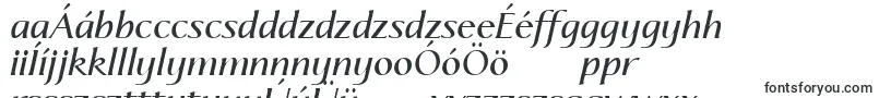 Czcionka LinotypeapertoSemibolditalic – węgierskie czcionki