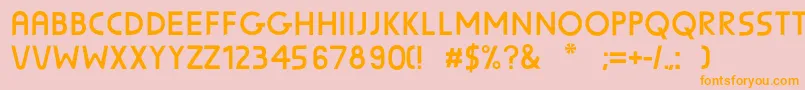 SunscreenUnscreened Font – Orange Fonts on Pink Background