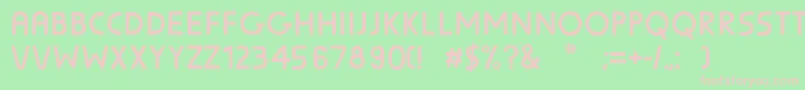 SunscreenUnscreened Font – Pink Fonts on Green Background