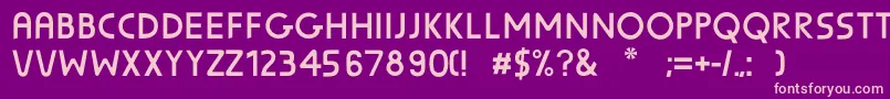 SunscreenUnscreened Font – Pink Fonts on Purple Background