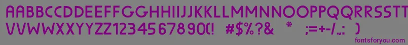 SunscreenUnscreened Font – Purple Fonts on Gray Background