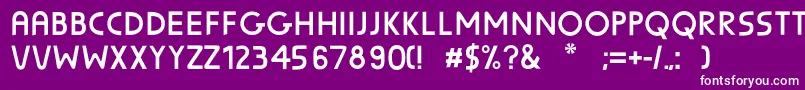 SunscreenUnscreened Font – White Fonts on Purple Background
