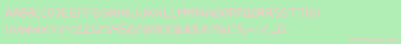 2toonv2 Font – Pink Fonts on Green Background