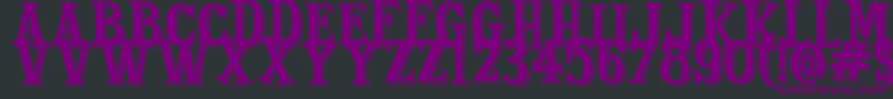 StrangeShadow Font – Purple Fonts on Black Background