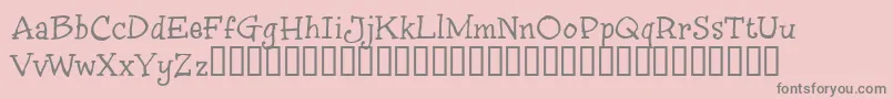 InkyST Font – Gray Fonts on Pink Background