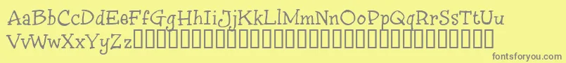 InkyST Font – Gray Fonts on Yellow Background