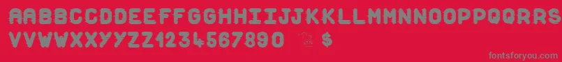 DustScratchesLight Font – Gray Fonts on Red Background