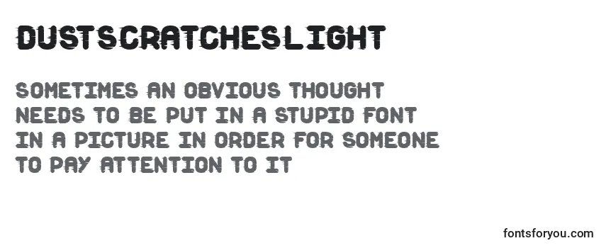 DustScratchesLight Font