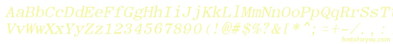 RomanfixedwidthItalic Font – Yellow Fonts
