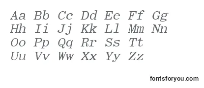 RomanfixedwidthItalic Font