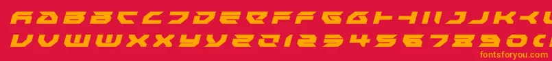 Royalsamuraititleital Font – Orange Fonts on Red Background