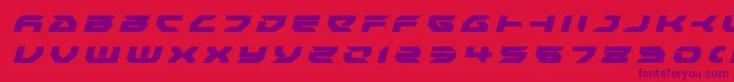 Royalsamuraititleital Font – Purple Fonts on Red Background