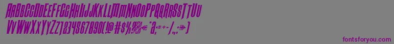 Butchsundanceital Font – Purple Fonts on Gray Background