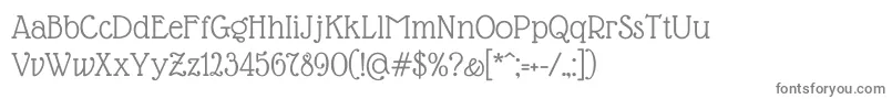 GlassAntiqua Font – Gray Fonts on White Background