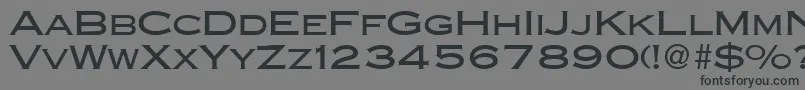 フォントCopperblackdbNormal – 黒い文字の灰色の背景