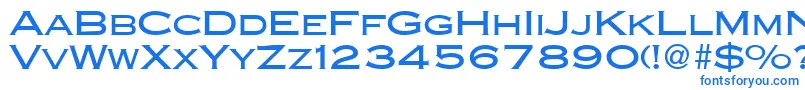 CopperblackdbNormal Font – Blue Fonts on White Background
