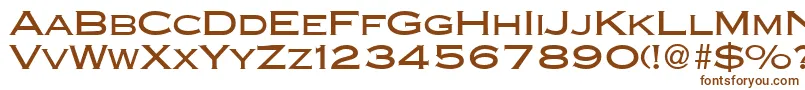 CopperblackdbNormal-fontti – ruskeat fontit valkoisella taustalla
