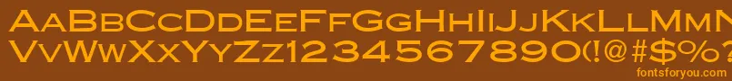 Шрифт CopperblackdbNormal – оранжевые шрифты на коричневом фоне