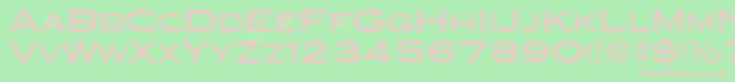 CopperblackdbNormal Font – Pink Fonts on Green Background