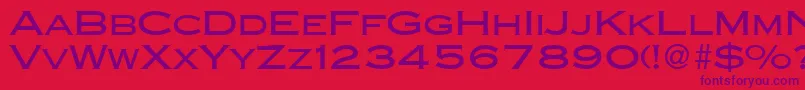 CopperblackdbNormal Font – Purple Fonts on Red Background