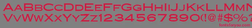 CopperblackdbNormal Font – Red Fonts on Gray Background