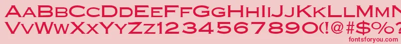 Шрифт CopperblackdbNormal – красные шрифты на розовом фоне