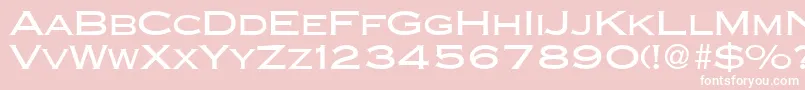 CopperblackdbNormal Font – White Fonts on Pink Background