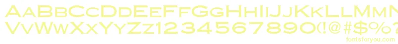 CopperblackdbNormal Font – Yellow Fonts on White Background