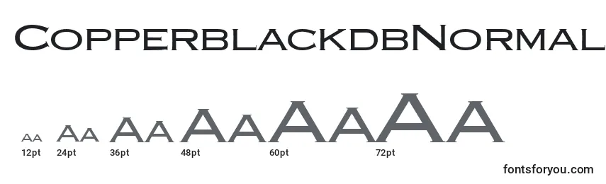 CopperblackdbNormal Font Sizes