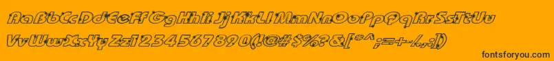 Groot Font – Black Fonts on Orange Background