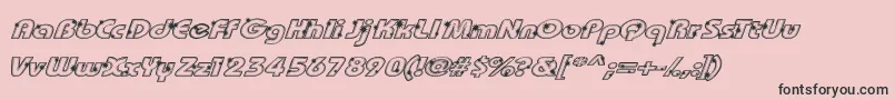 Шрифт Groot – чёрные шрифты на розовом фоне