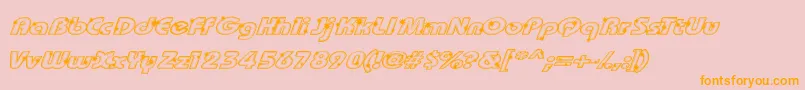 Groot Font – Orange Fonts on Pink Background