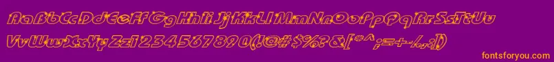 Groot Font – Orange Fonts on Purple Background