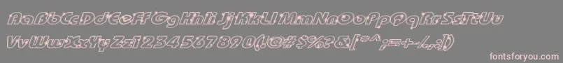 Шрифт Groot – розовые шрифты на сером фоне