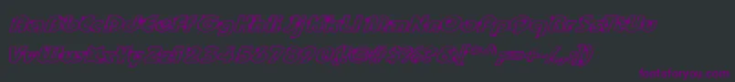 Groot Font – Purple Fonts on Black Background