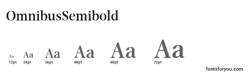 OmnibusSemibold Font Sizes