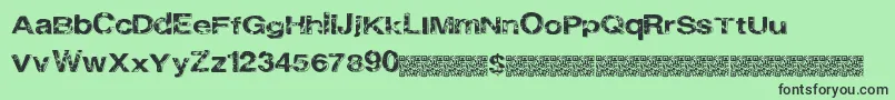 Cityheights Font – Black Fonts on Green Background