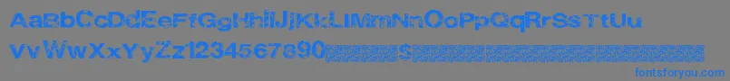 Cityheights Font – Blue Fonts on Gray Background