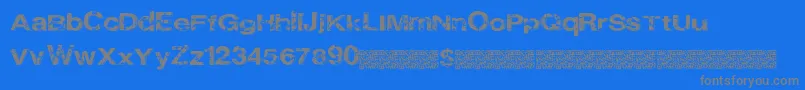 Cityheights-Schriftart – Graue Schriften auf blauem Hintergrund