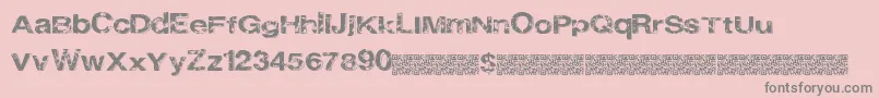 Cityheights Font – Gray Fonts on Pink Background