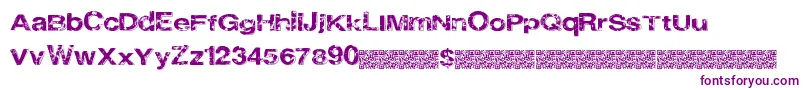 Cityheights Font – Purple Fonts on White Background