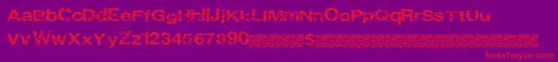 Cityheights Font – Red Fonts on Purple Background