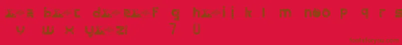 FtfMintheeLimo Font – Brown Fonts on Red Background