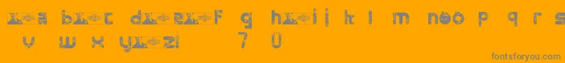 FtfMintheeLimo Font – Gray Fonts on Orange Background