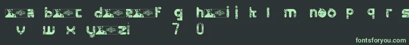 FtfMintheeLimo Font – Green Fonts on Black Background