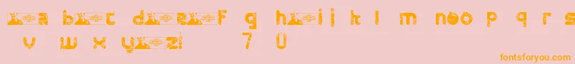 FtfMintheeLimo Font – Orange Fonts on Pink Background