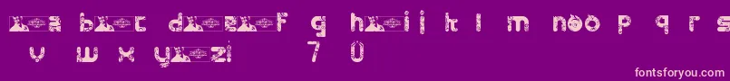 FtfMintheeLimo Font – Pink Fonts on Purple Background
