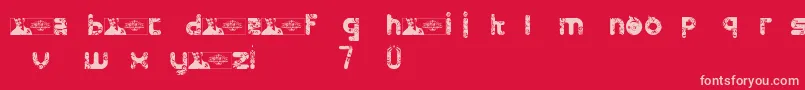 FtfMintheeLimo Font – Pink Fonts on Red Background
